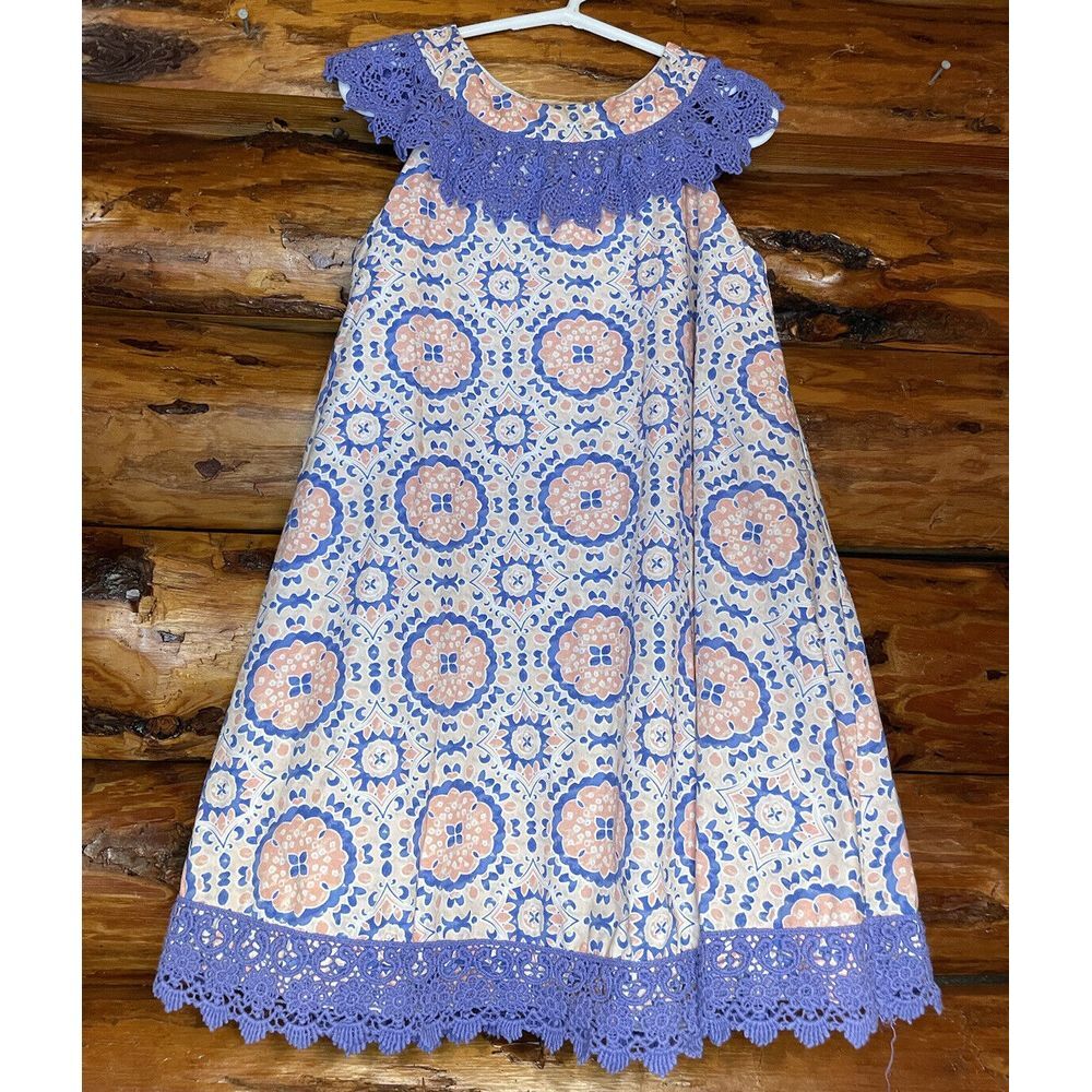 Counting Daisies Purple Dress With Lace Detail Size 6